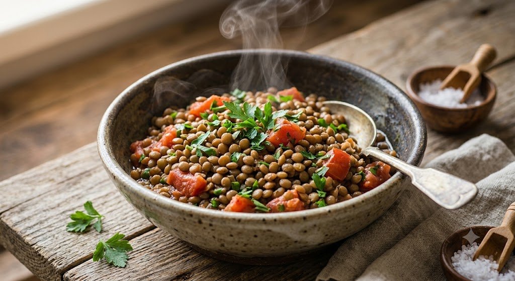 lentils high fiber food bowl Image