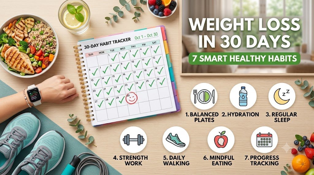 Weight Loss in 30 Days: 7 Smart Healthy Habits